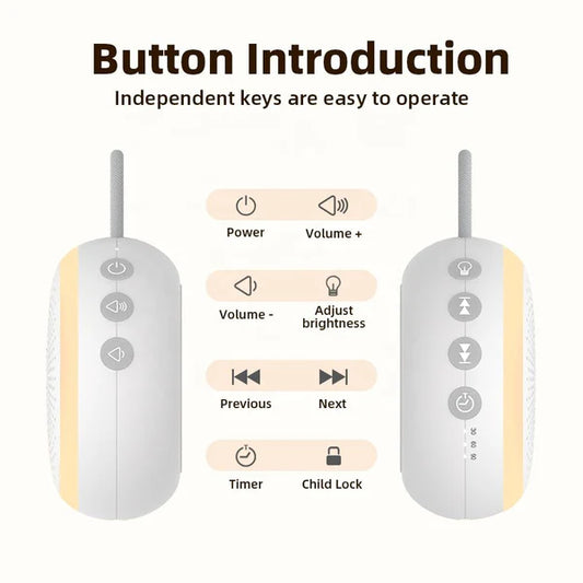 White Noise Machine – Baby Night Light & Sleep Aid